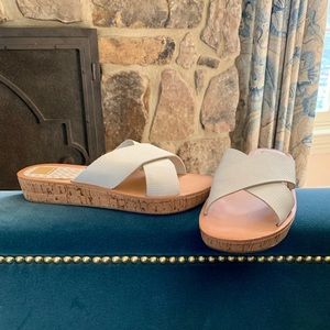 Dolce Vita mini wedge leather sandals